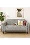 Cotton Oversized Sofa Cover 175X295 cm Modern Striped Washable for Sofa, Sofa Bed and Armchair - 3