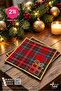 2 Pieces Coffee Presentation Napkins New Year's Gift Package Cocktail Coffee Coasters Embroidered
