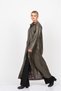 Women's Winter Khaki Adell Leather Long Overcoat Trench Stylish Daily Comfortable 2631 - 7