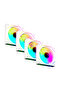 4 Pieces 120X120X25Mm Double Ring Mirrored Argb 12cm Case Fan - 2