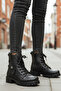 Black Fleece Inside Non-Slip Sole Zippered Women's Boots 24024 Z - 3