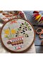 Wooden Look Round Hanging Plastic Pulley 8 cm - 5