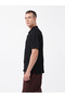Men Black Textured Spread Collar Shirt - 2