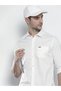 Men White Cotton Slim Fit Shirt