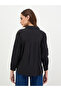 Embroidered Shoulder Black Shirt - 4