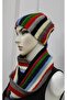 Unisex Multi-Colored Special Design Hand Knitted Beanie - 2