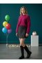 Girl's Elastic Waist Glitter Tweed Shorts Skirt - 3