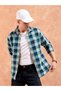 Men Green Checkered Casual Shirt