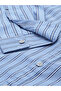 Men Blue Striped Spread Collar Shirt - 3