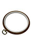 Wooden Look Round Hanging Plastic Pulley 12 cm