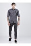 Men Slim Fit Grey Placement Printed Shirt - 4