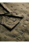 Olive Graphic Print Slim Fit Shirt - 3