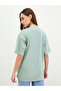 Green Embroidered Oversized T-Shirt - 5