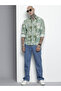 Men Green Tile Print Regular Fit Shirt - 6