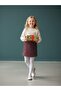 Girl's Tweed Fabric Glitter Shorts Skirt - 4