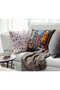 2 Pieces of Cushion Covers 50X50 cm Zippered Patterned Cushion Cover White Color Included - 4