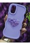 Samsung Galaxy A13 Compatible Heart and Ribbon Star Glitter Lilac Phone Case - 2