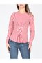 Bluza, Rosu/Alb