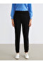 Lcw Vision Black Women's Thick Jogger Sweatpants with Elastic Waist - 2