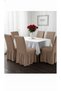 Chair Cover with Pleated Skirt, Chair Cover, 6 Pieces, Stain-Resistant, Elastic and Flexible