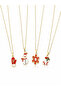 Christmas Themed Thin Chain Necklace - 4