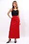 Belted Square Pocket Bell Skirt - Red - 5537100 - 7