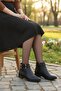 8242 Comfortable Buckle Detailed Non-Slip Sole Warm Lining Women's Boots - 6