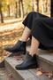 16042 Comfortable Buckle Detailed Anti-Slip Sole Warm Lining Women's Boots - 3