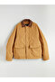 Brown Comfortable Fit Shirt Collar Men's Coat - 6