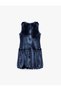 Women's Bow-Detail Crew Neck Sleeveless Velvet Dress - 2