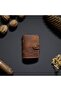 Genuine Leather Transparent Card Holder 10 Compartment Business Card Holder