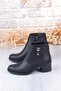 30342 Comfortable Stone Buckle 5 cm Heel Height Warm Lining Women's Boots - 5