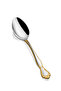 Dafne Gold 6-Piece Dinner Spoon Set 304 Quality 3 mm Premium Set Real Gold 18/10
