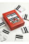 Women's White 6-Piece Thermal Cotton Towel Bottom Long Socks Premium Boxed Socks - 3