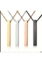Zmsp 1Pcs 5*40 Rectangular Geometric Minimalist Stainless Steel Men&Women Necklace - 4