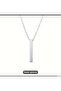Zmsp 1Pcs 5*40 Rectangular Geometric Minimalist Stainless Steel Men&Women Necklace - 6