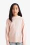 Girl's Oversized Wide Fit Crew Neck Knitwear Sweater (25 Au) - 3