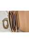Leather Look Women's Bag with Shoulder and Hand Straps - 4