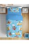 Airplane and Animals Themed 3D Digital Printed Single-Person Sheet-Free Children's Duvet Cover Set Sleeping Set