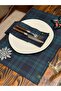Home 35X50 cm Navy Blue Green Plaid American Service 2-Pack New Year Special Series - 4