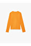 Cotton Long Sleeve Crew Neck Basic T-Shirt - 4
