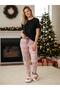 Women's New Year Special Design Silent Soft Sole Winter House Slippers with Santa Claus Figure Fluffy Slippers - 4