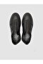 100% Genuine Leather Full Black Men's Sports Shoes - 4
