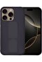 iPhone 16 Pro Case with Finger Grip and Magnetic Kickstand (Dark Purple) - 4