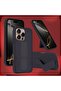 iPhone 16 Pro Case with Finger Grip and Magnetic Kickstand (Dark Purple) - 3