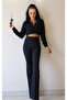 Si̇a Women's L Stretch Fabric İ Flared Ot Trousers