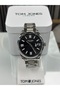Black Dial Steel Band Men's Wristwatch - 3