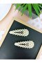 8 cm Snap Fastener with Triangle Model Pearl and Minimal Pearl Detail