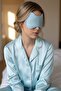 Blue Color Hot and Cold Beaded Ice Gel Therapy Eye Mask