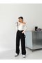 Baggy Loose-Leg Jeans with Belt, Embroidered Detail and Buckle - 7